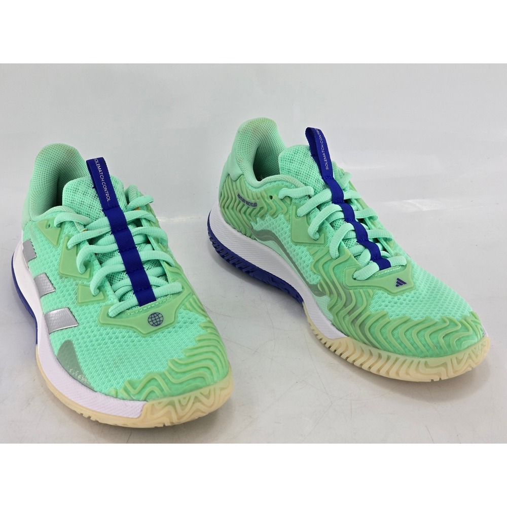 Adidas Solematch Control Tennis Shoes Womens 9.5‎ Mint Green Blue - Excellent